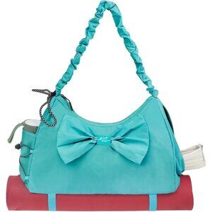 🆕Women Green Gym Bag Yoga Mat Bag with Shoes Compartment Wet Pocket Bag